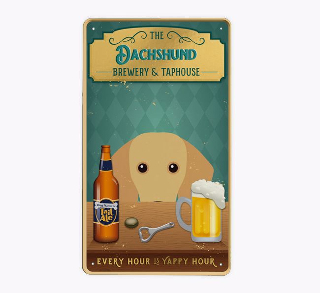 Brewery Tap House: Personalised {breedFullName} Metal Sign